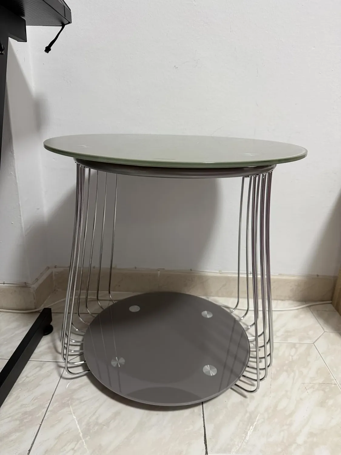 Inter Link Rivoli Couchtisch Glas Metall