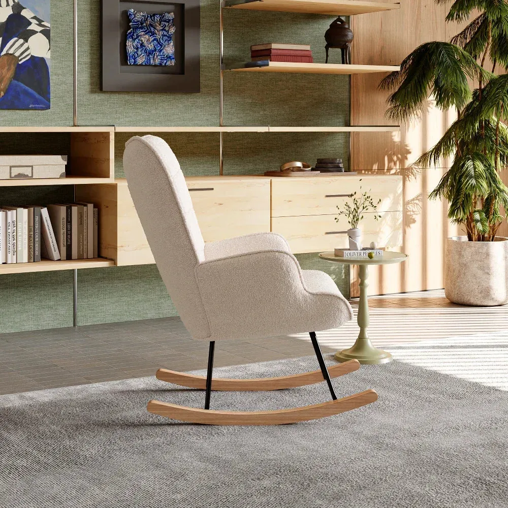 In And OutdoorMatch Relaxsessel 68x75x92cm beige Stoff