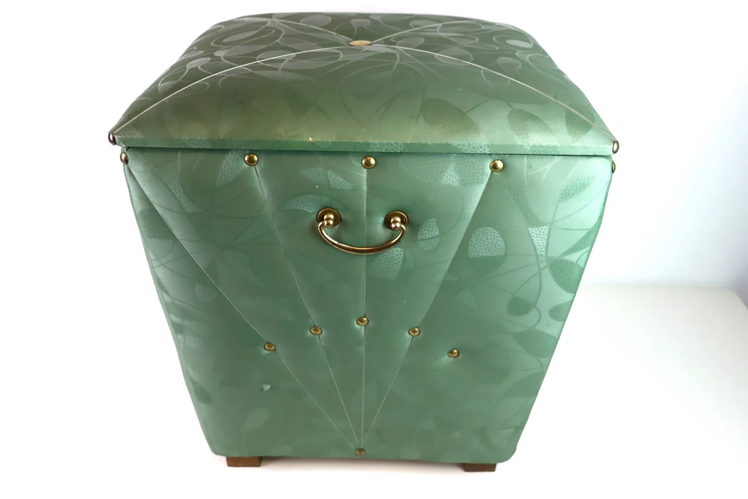 Mon Ami(e) Vintage Vintage Sitztruhe Sitzhocker türkis