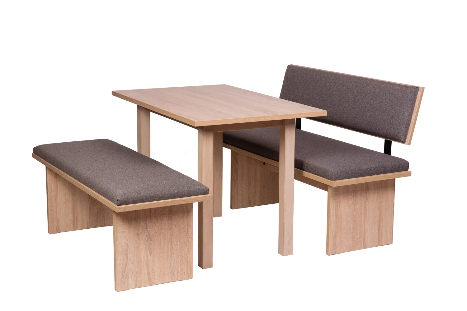 Kundler Home Die Stilvolle Essgruppe 3-tlg mit 4-Fuß-Tisch