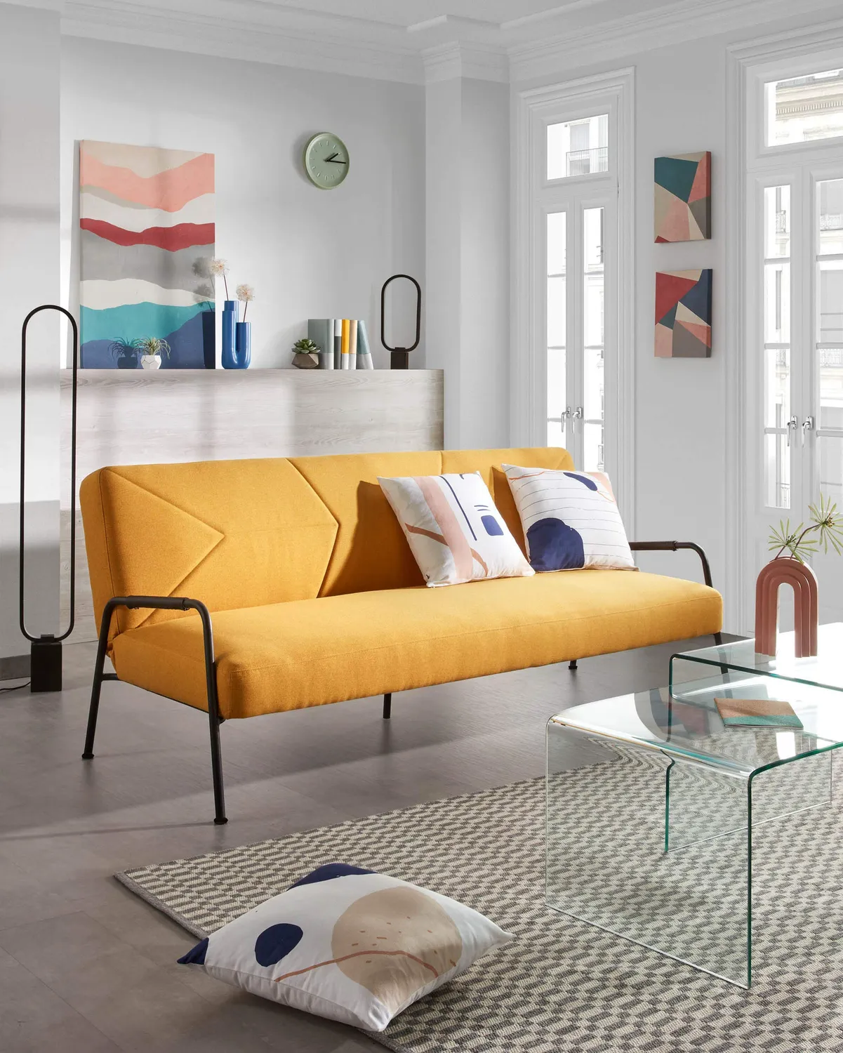 Kave Home LA Forma Bonisiolo Couchtisch 110×50 cm Hartglas