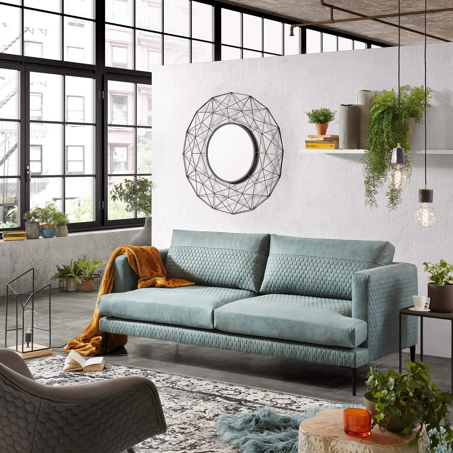 Kave Home Campus Pendelleuchte Marmor E27