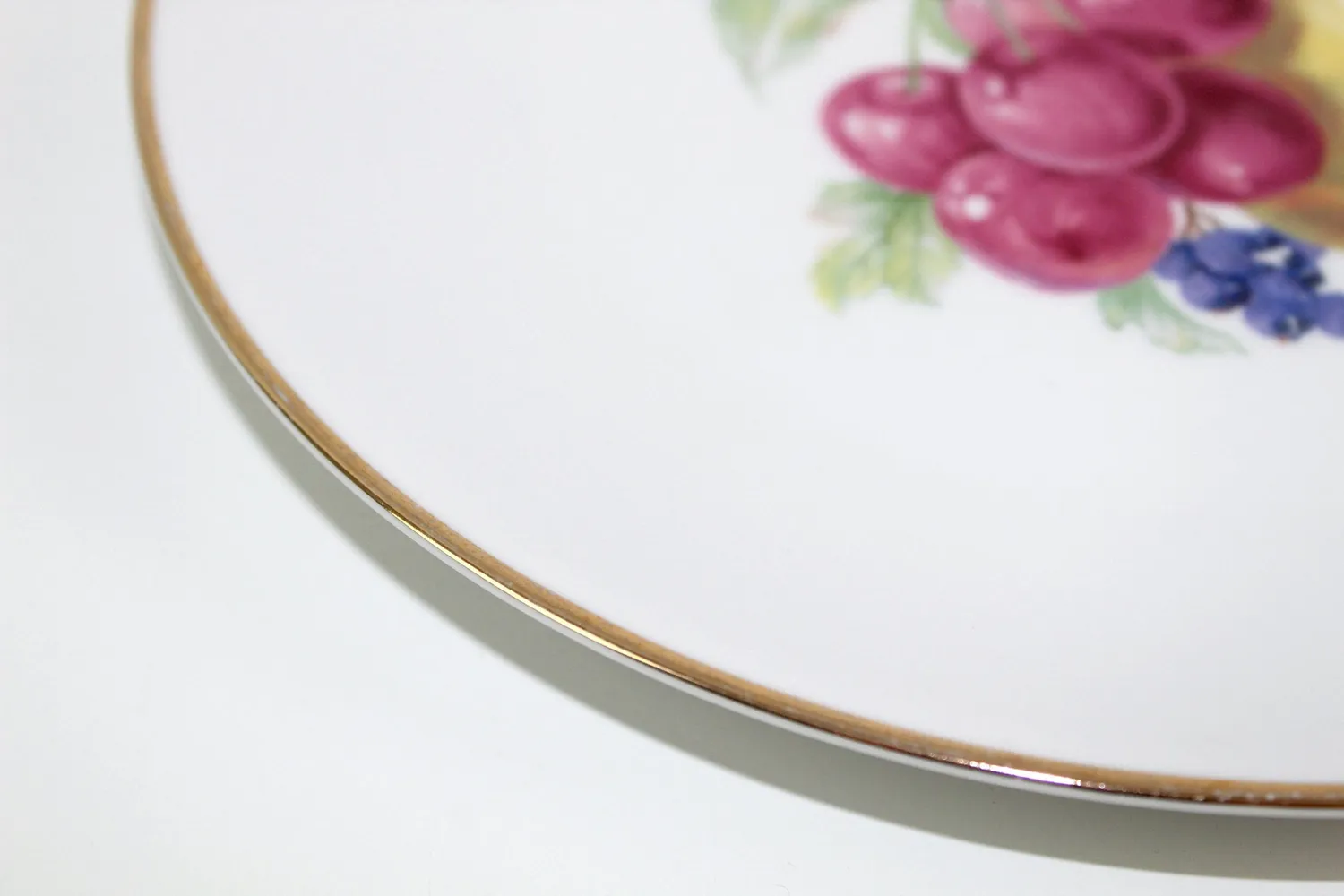 Mon Ami(e) Vintage Goldrand Obstteller Porzellan 25,5 cm