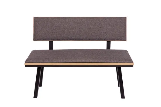 Kundler Home Die Elegante Sitzbank 125cm mit Lehne