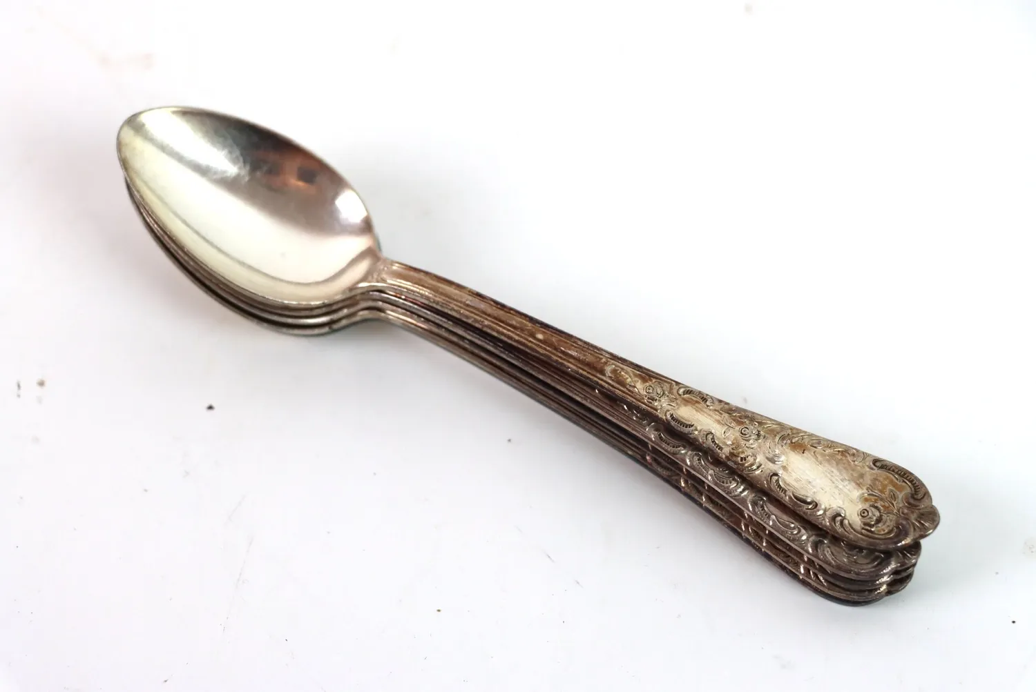 Mon Ami(e) Vintage Rokoko-Teelöffel 90er Silberauflage 5er-Set