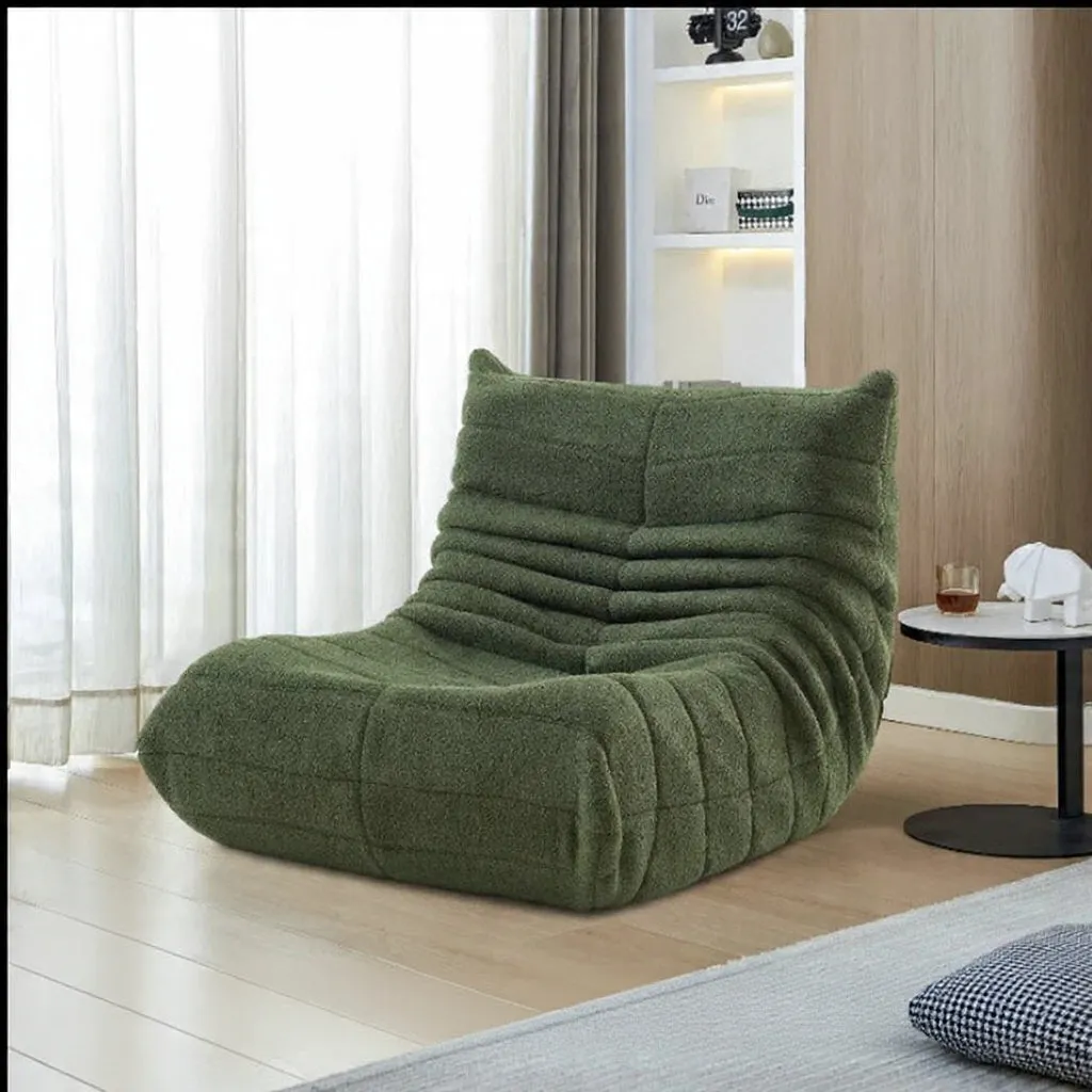 In And OutdoorMatch Loungesessel 86x65x75 beige Stoff