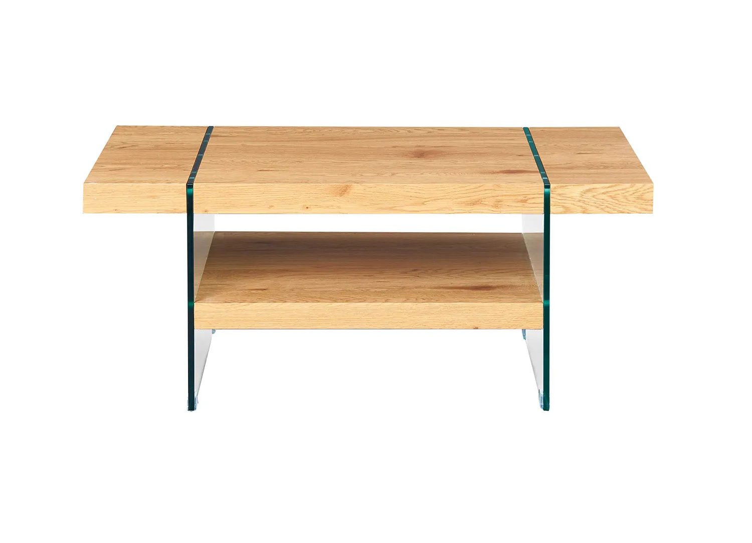 Inter Link Benina Couchtisch 110 cm Wildeiche Glas