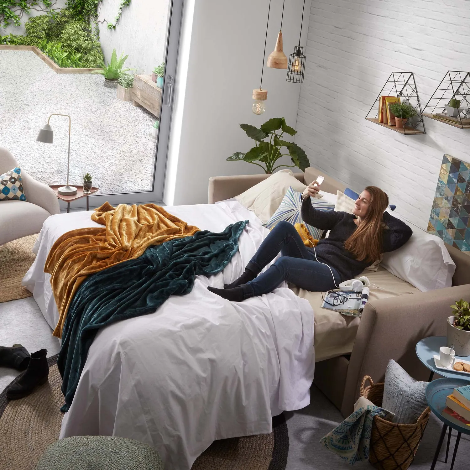 Kave Home Allie Pendelleuchte Mango E27 natur