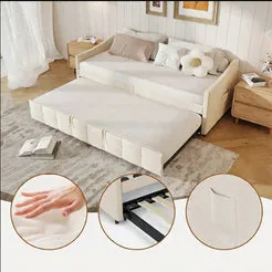 In And OutdoorMatch Schlafsofa Grau 90x200cm ausziehbar