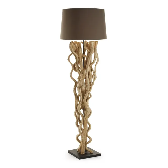 Kave Home Nuba Stehlampe E27 Baumwolle