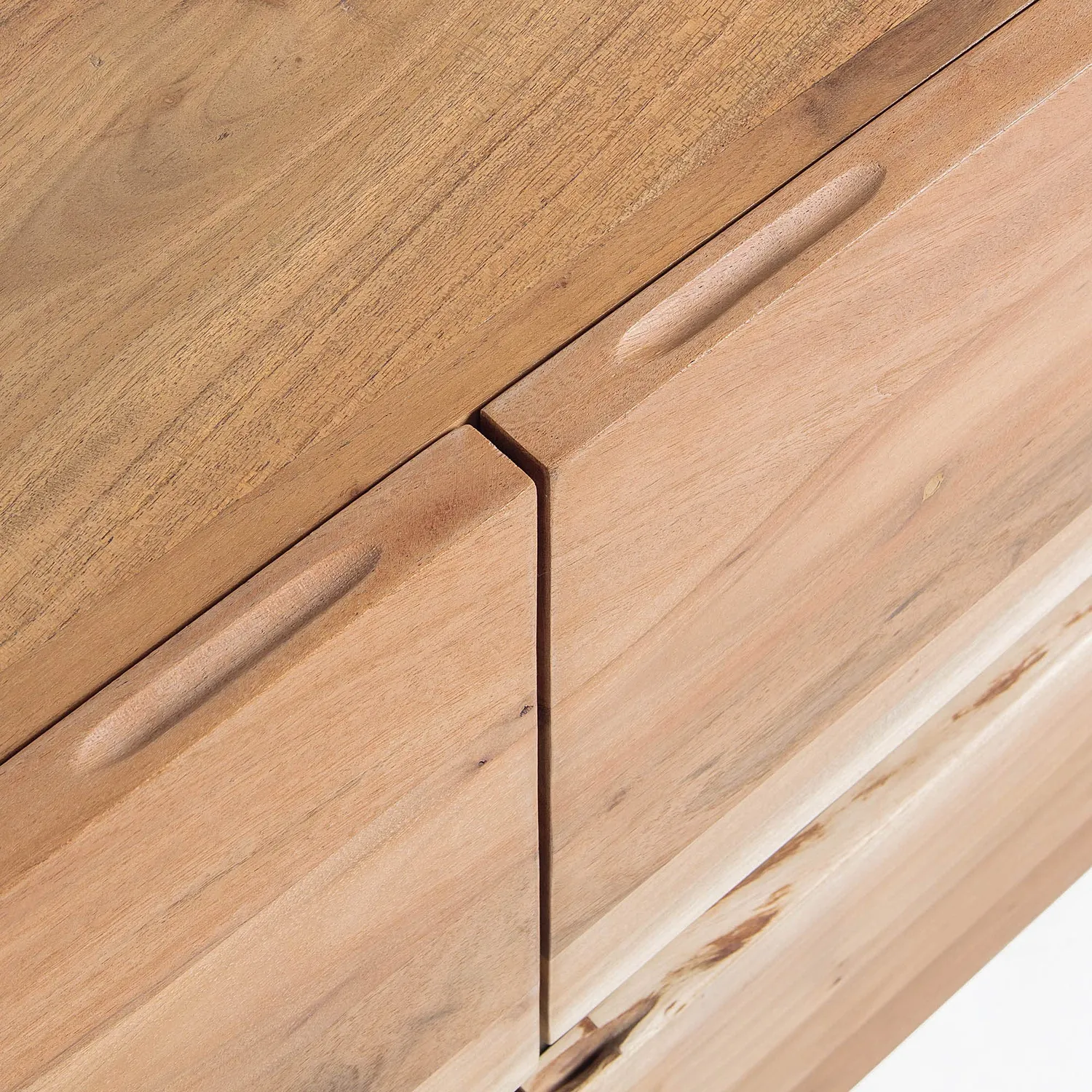Kave Home Uxia Sideboard 148 cm Akazienholz Schwarz
