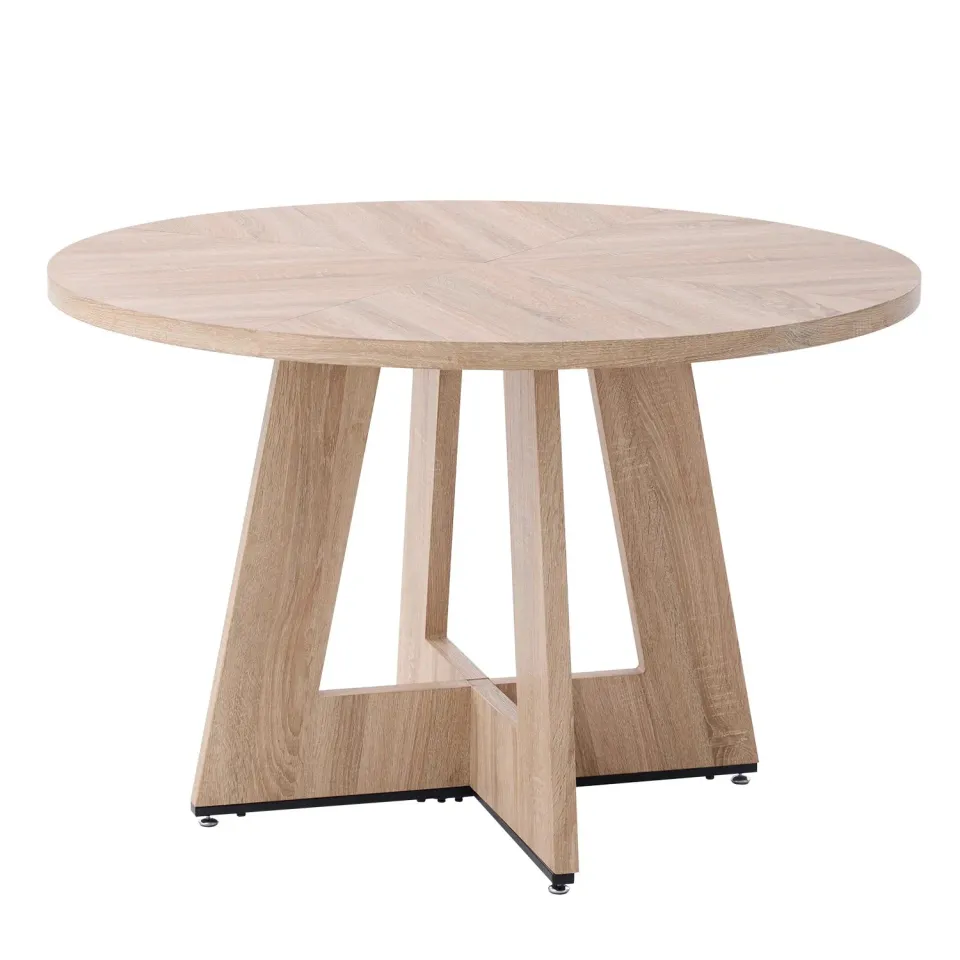 In And OutdoorMatch Esstisch Rund 110 cm Holz