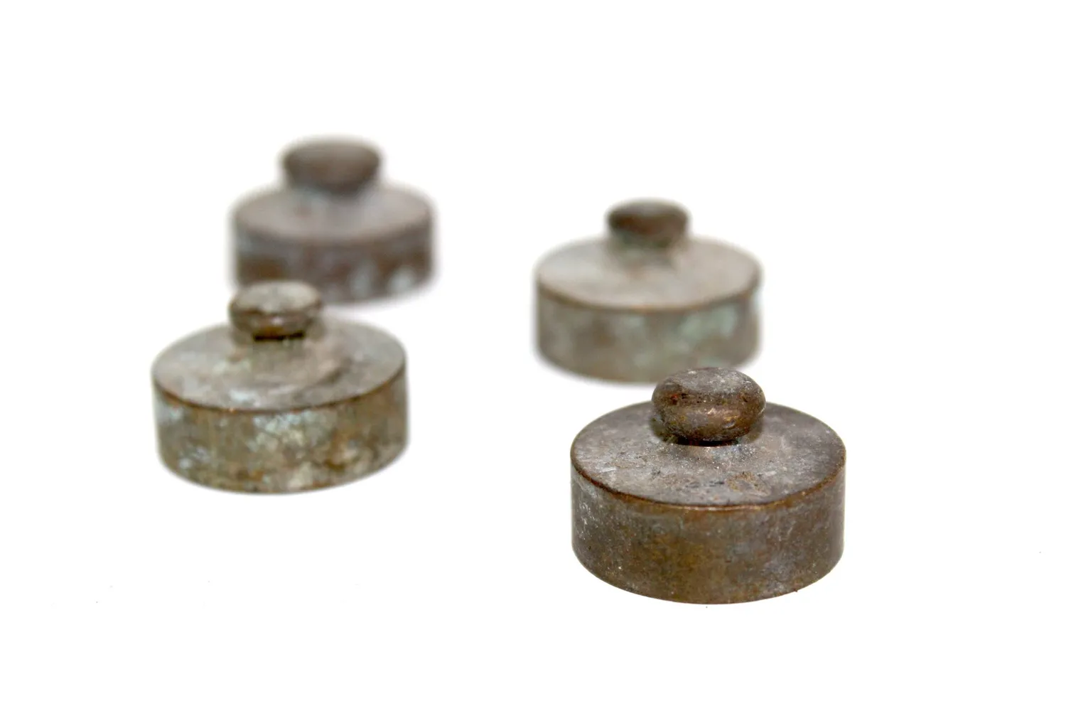 Mon Ami(e) Vintage Gewichte 4x 50 Gramm Set 1930 Patina