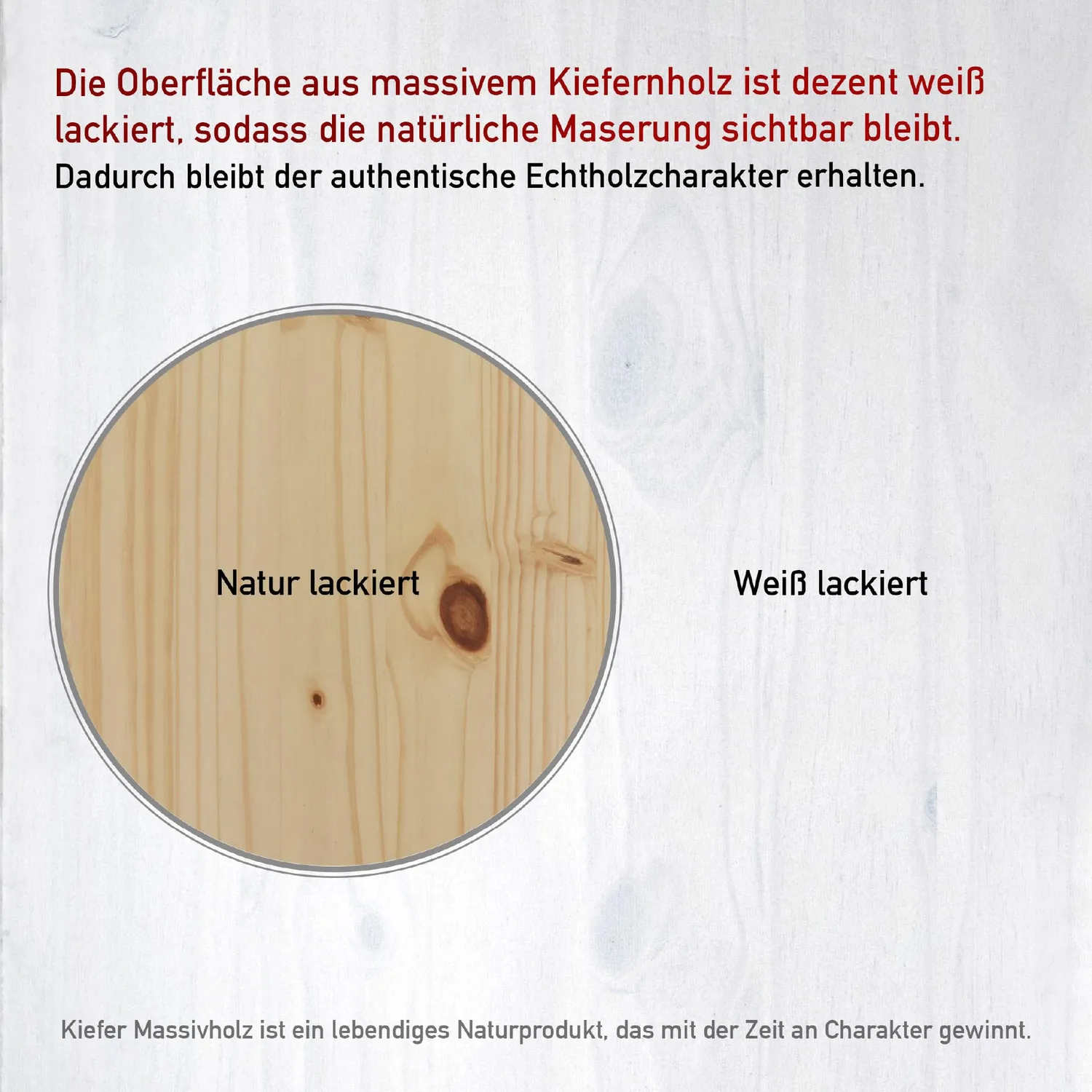 Inter Link Emel Spielzeugtruhe Natur Kiefer massiv