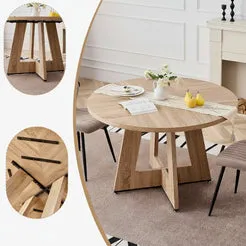In And OutdoorMatch Esstisch Rund 110 cm Holz
