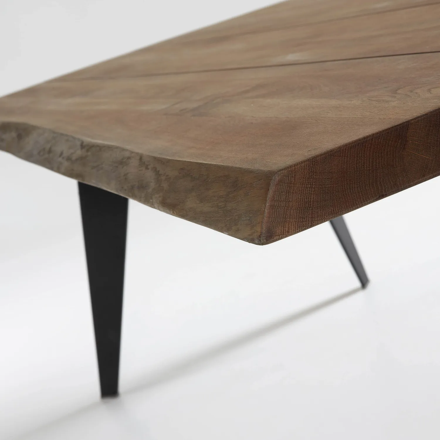 Kave Home Esstisch Eiche antik 220x100 cm schwarz