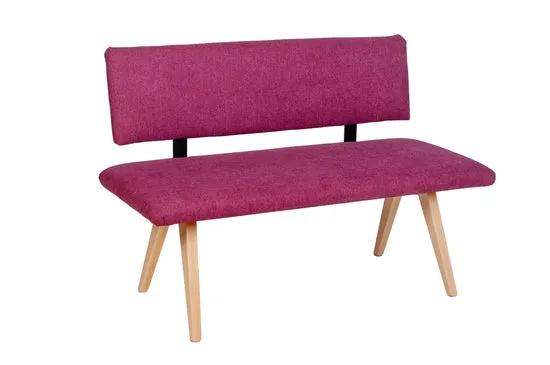 Kundler Home Die Natürliche Sitzbank 125 cm mit Lehne