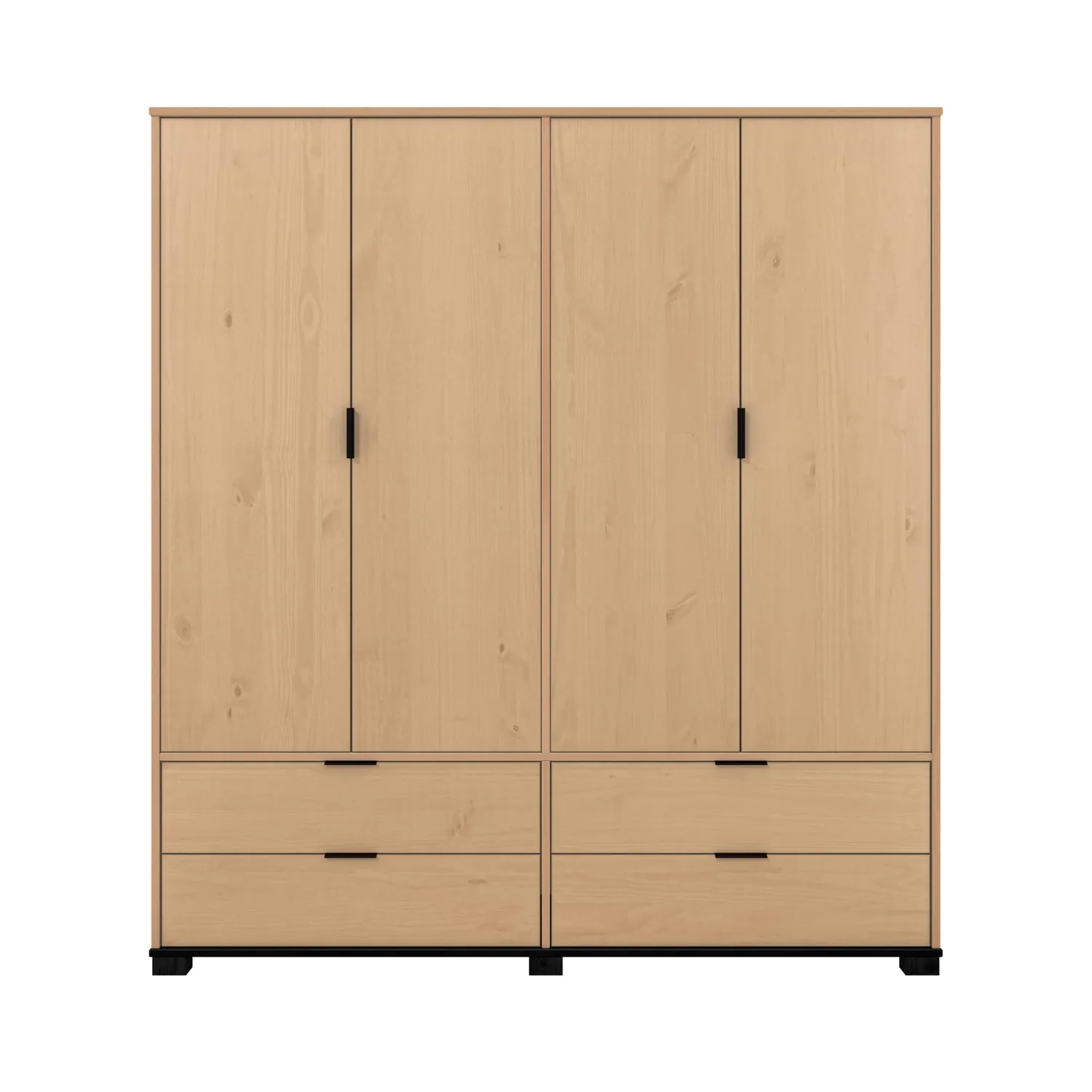 Inter Link Luna Kleiderschrank 4-türig Oak Colori 180 cm
