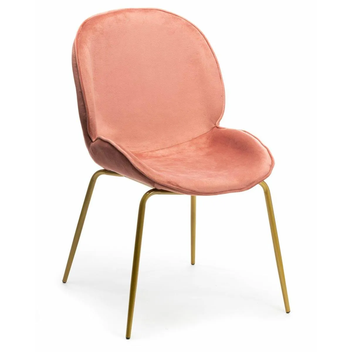 HOWHOMELY Lori Stuhl Gold Samt