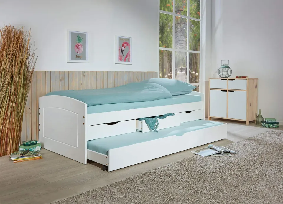 Inter Link Rieka 90x200 cm Funktionsbett mit Schubladen