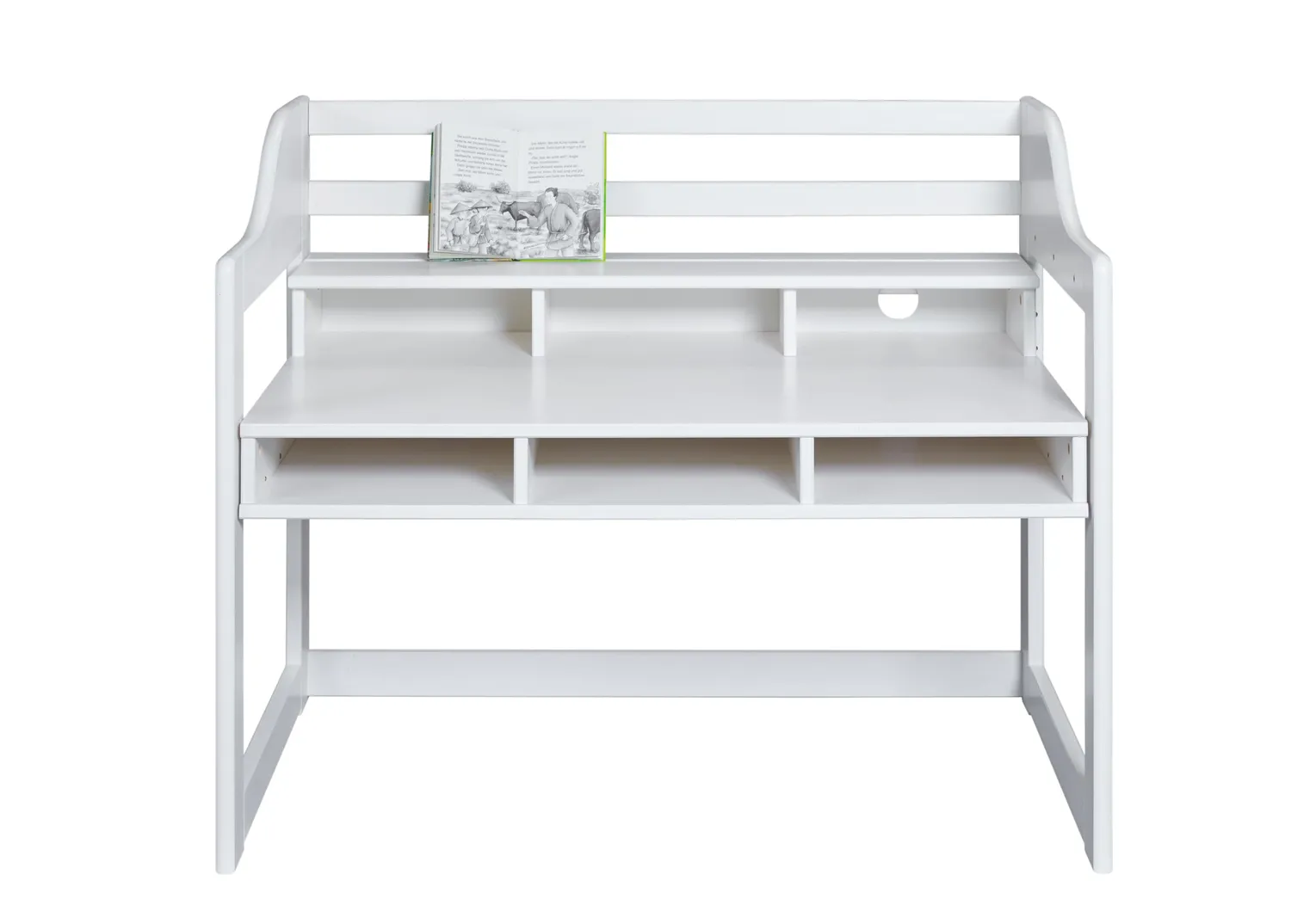 Inter Link Kids Learning Kinderschreibtisch weiß 111,8 cm Massivholz