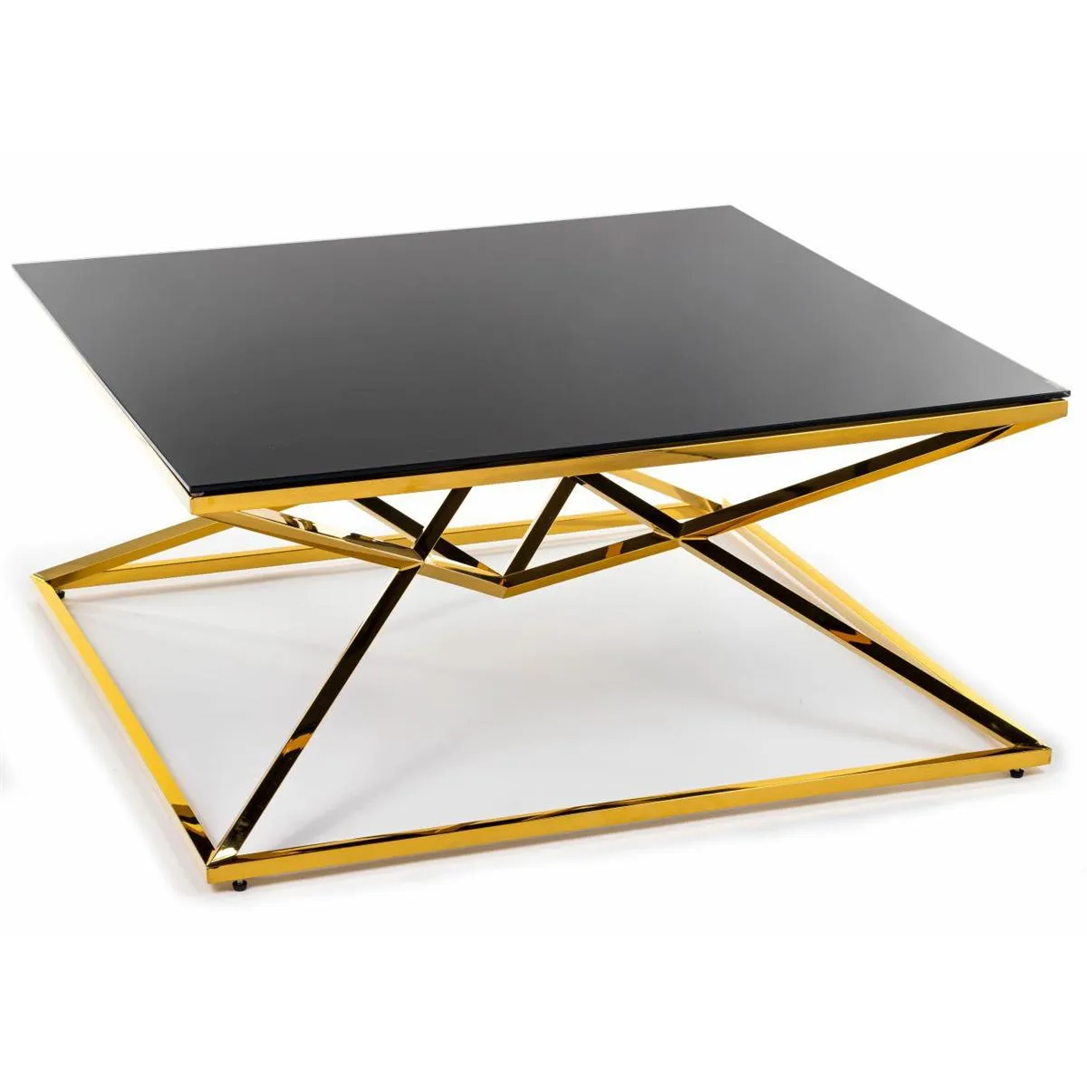 HOWHOMELY Diamanto Beistelltisch Glas