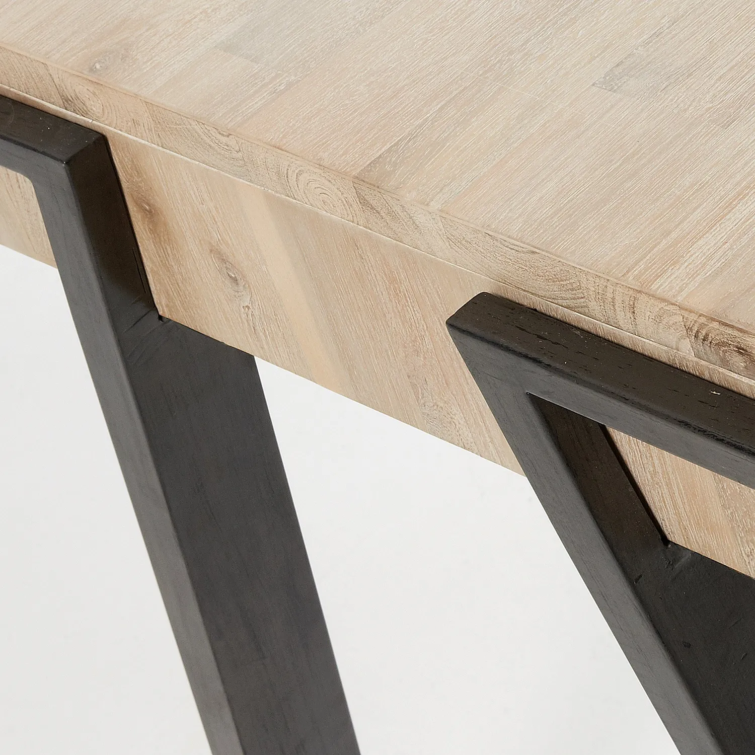 Kave Home Thinh Schreibtisch Akazie 125 cm Schubladen
