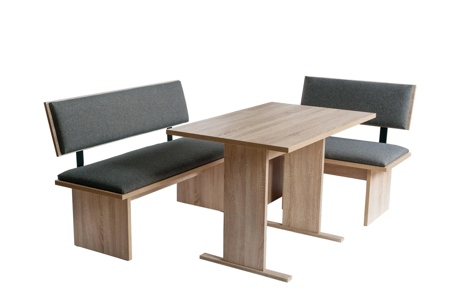 Kundler Home Die Stilvolle Trend Eckbank 4-teilig mit Tisch