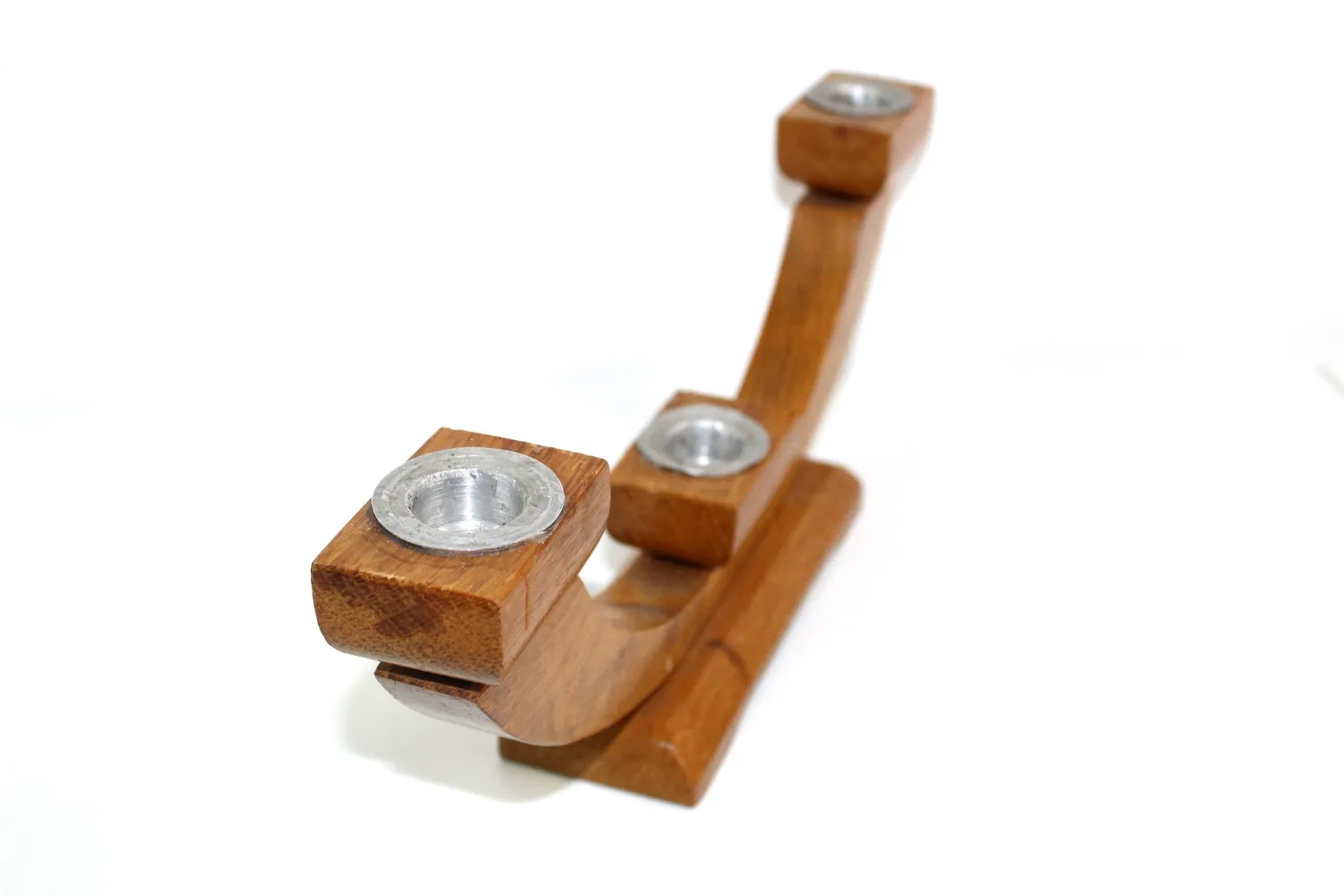 Mon Ami(e) Vintage Kerzenständer Holz 3-flammig 33 cm