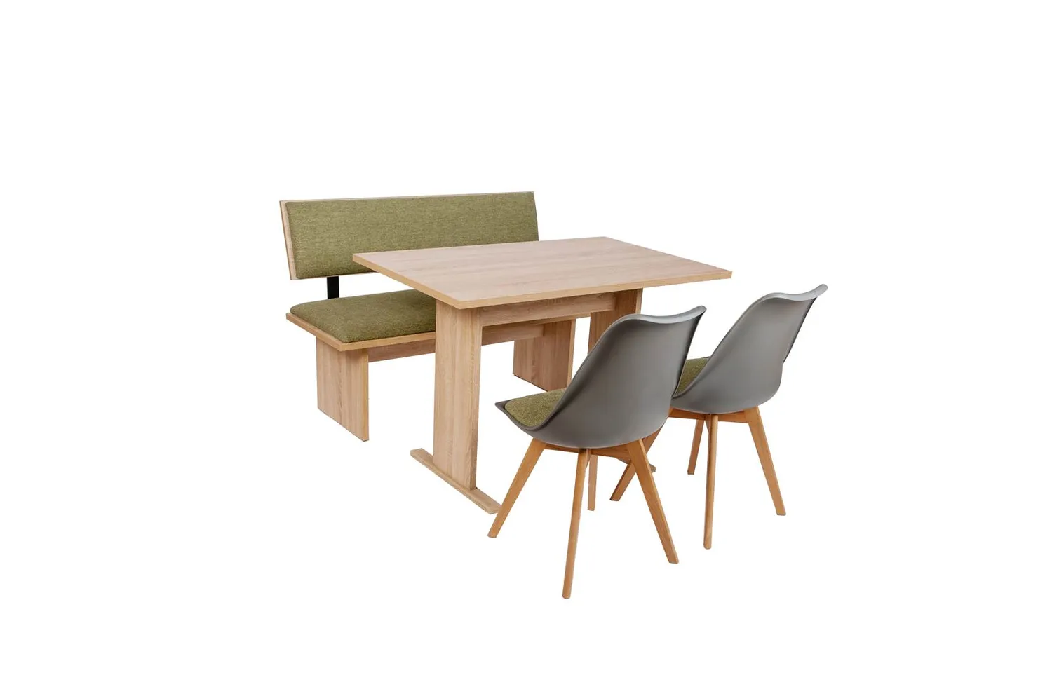 Kundler Home Die Stilvolle Essgruppe 4-tlg. Bank Stühle Tisch