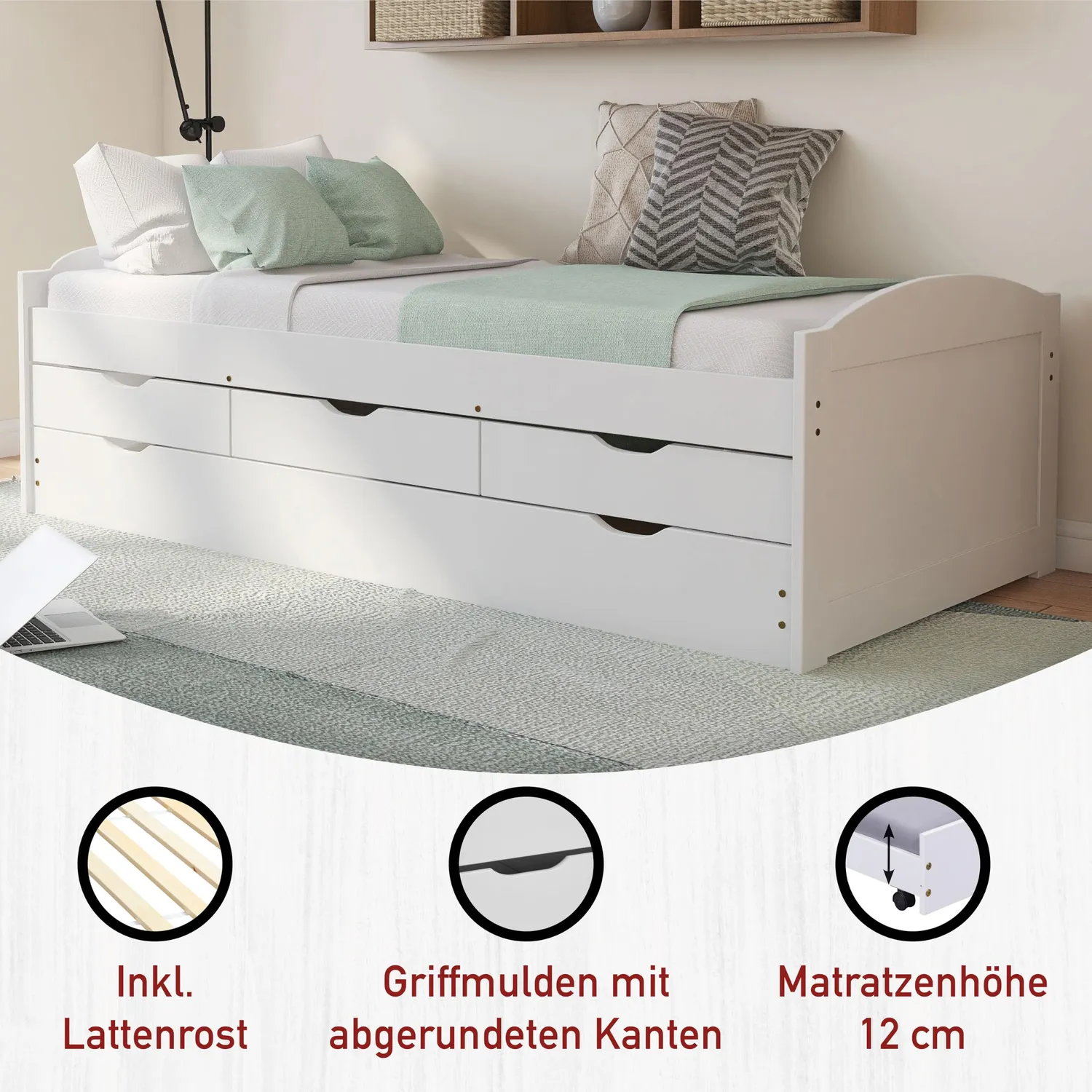 Inter Link Funktionsbett mit Ausziehbett