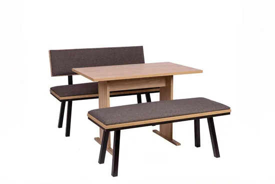 Kundler Home Die Elegante Essgruppe 3-tlg mit Säulentisch