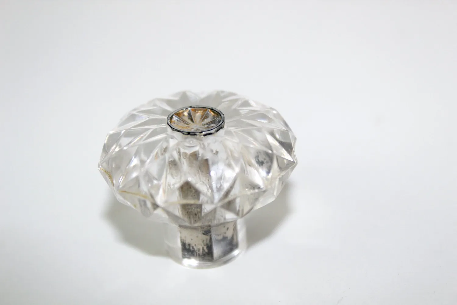 Mon Ami(e) Vintage Möbelknöpfe transparent Kunststoff 10 Stück 3,2cm