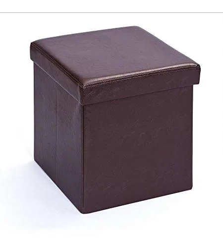 Inter Link Faltbox Sitzhocker Braun 38x38x38 cm