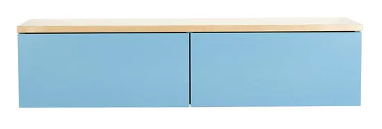 Kundler Home Wandboard Schlüsselkasten Blau Pastell mit Schublade