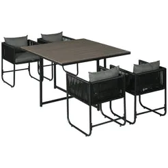 In And OutdoorMatch Garten-Set 5teilig