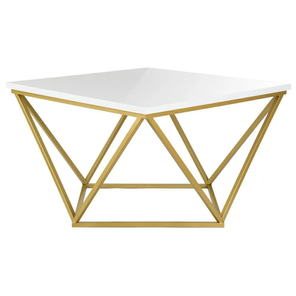 HOWHOMELY Curved 60 cm Beistelltisch
