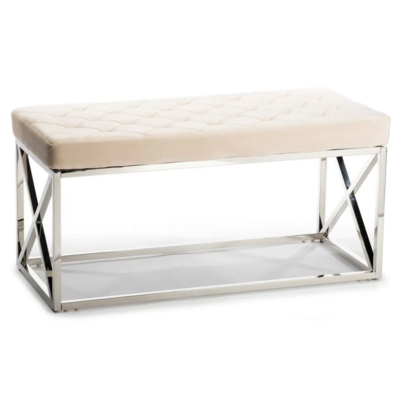 HOWHOMELY Nelja Puff gesteppt 97x44x46 cm