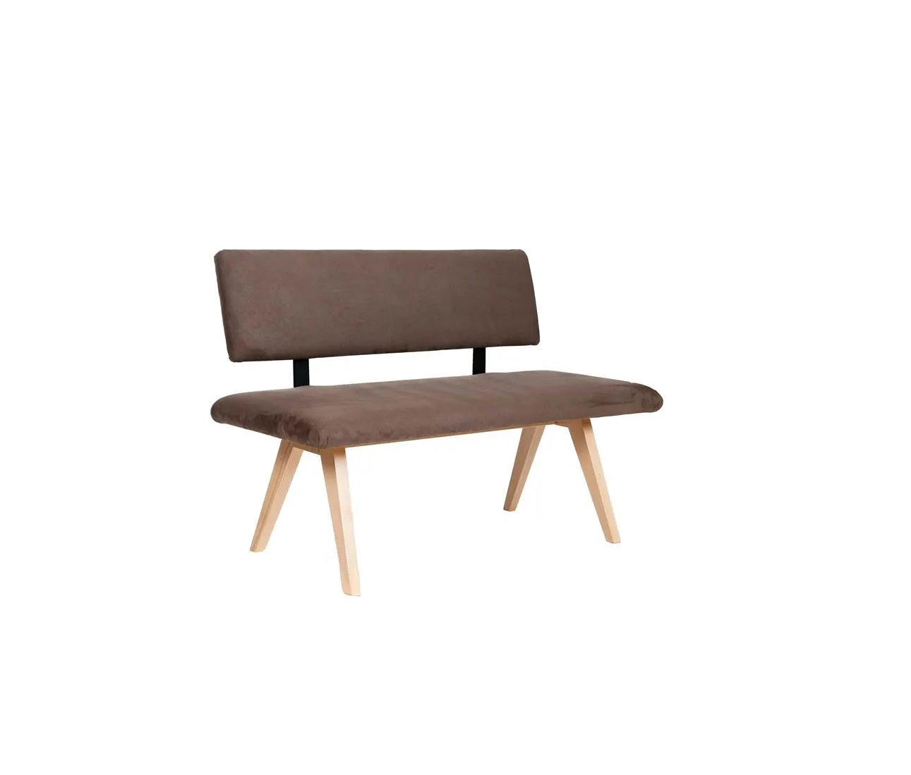 Kundler Home Die Natürliche Sitzbank 125 cm mit Lehne