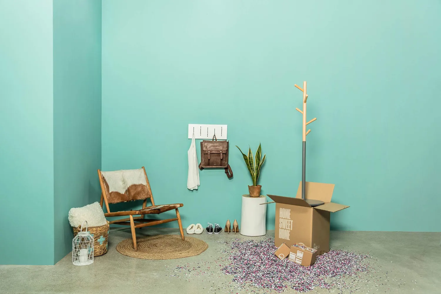 Kave Home Nerb Garderobe grau 40 x 170 cm Holz