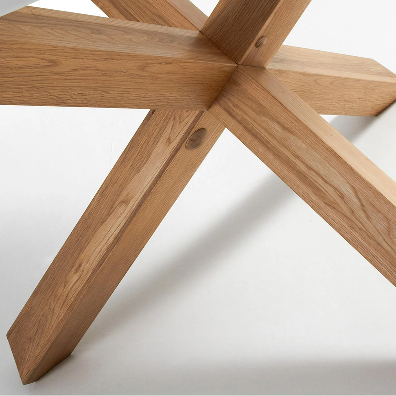 Kave Home Lotus runder Esstisch Ø 120 cm weiß Eiche
