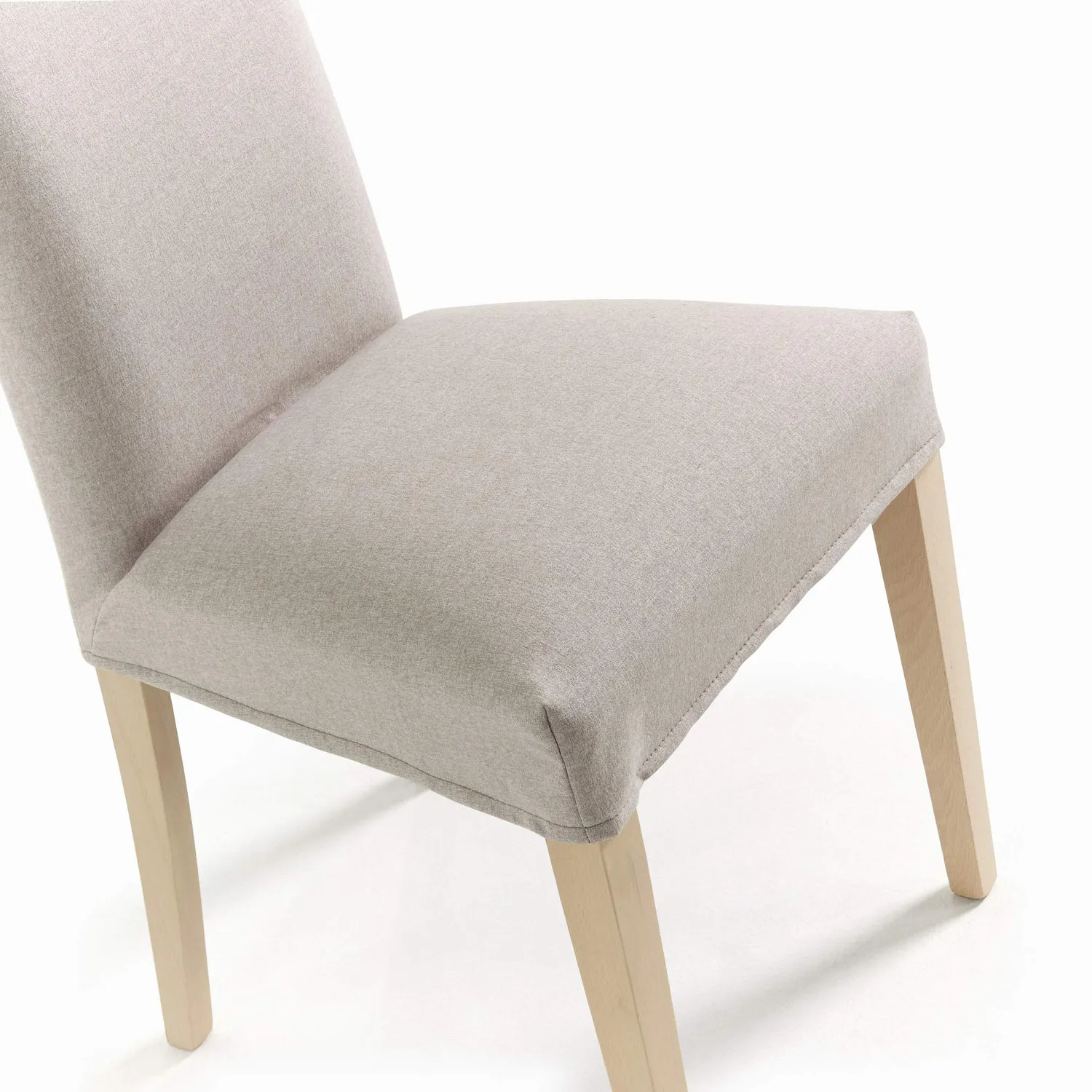Kave Home Freda Esszimmerstuhl beige abnehmbar Buche