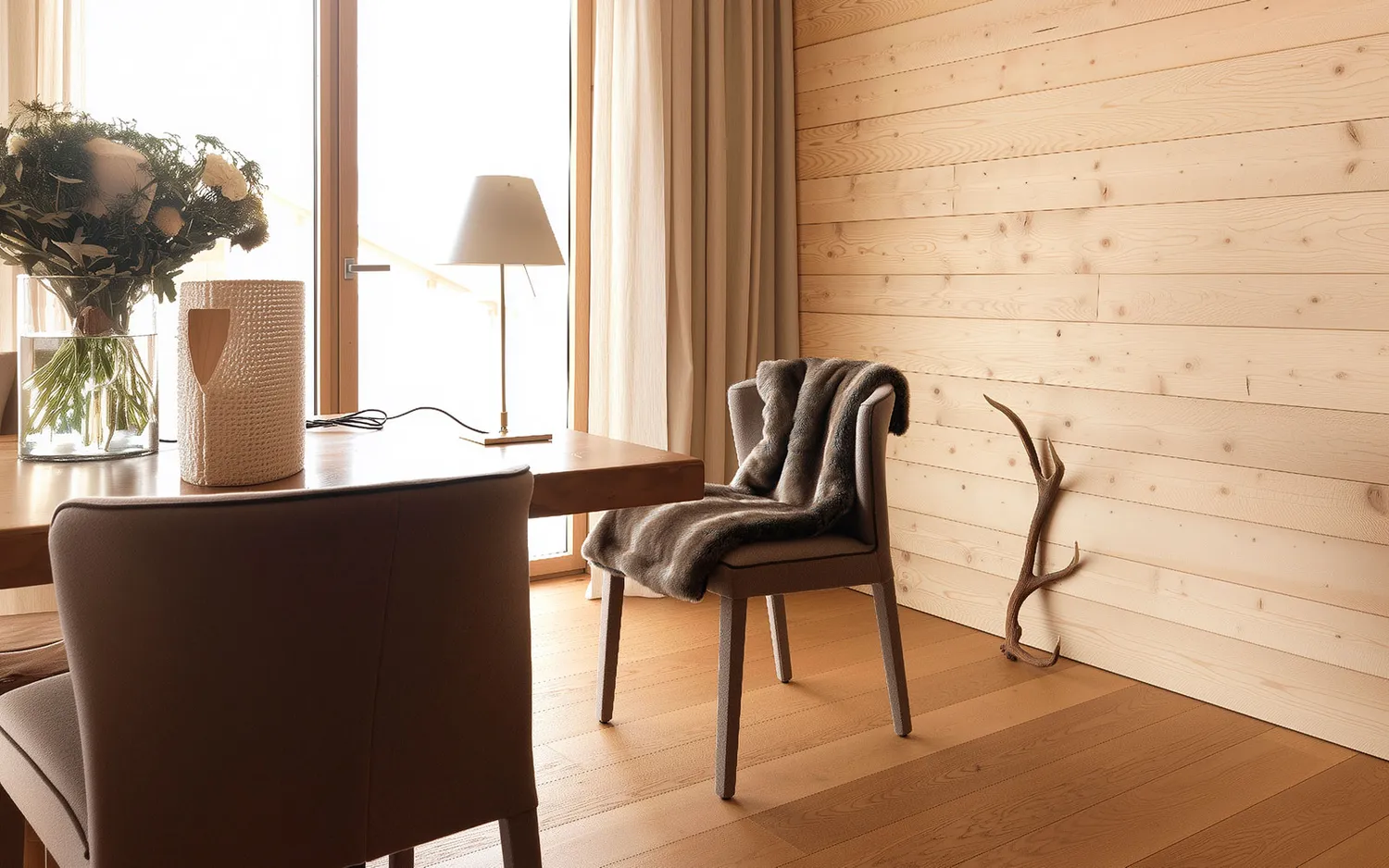 alpina design Visonette Tischläufer Kunstfell