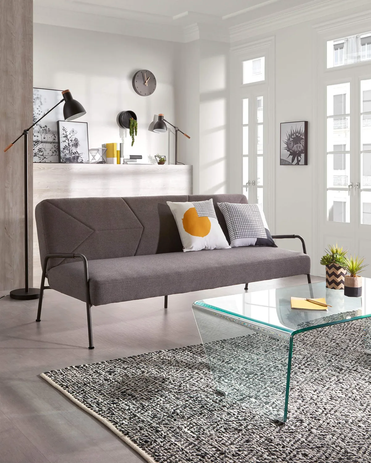 Kave Home Burano Couchtisch 120x60 Glas transparent