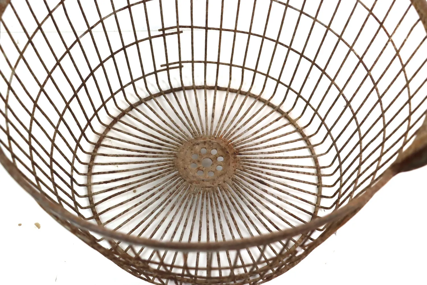 Mon Ami(e) Vintage Erntekorb Kartoffelkorb Metall Draht 42cm