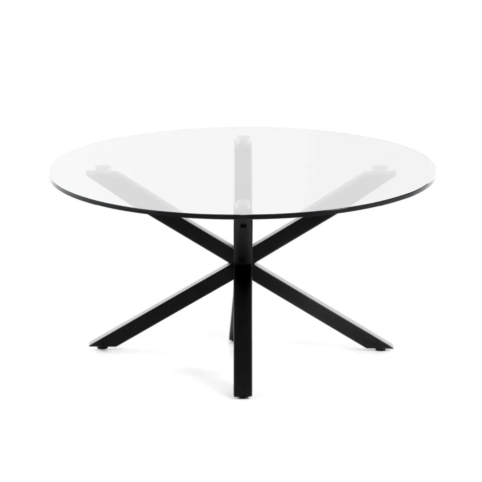 Kave Home Full Argo Couchtisch Glas 82 cm Schwarz