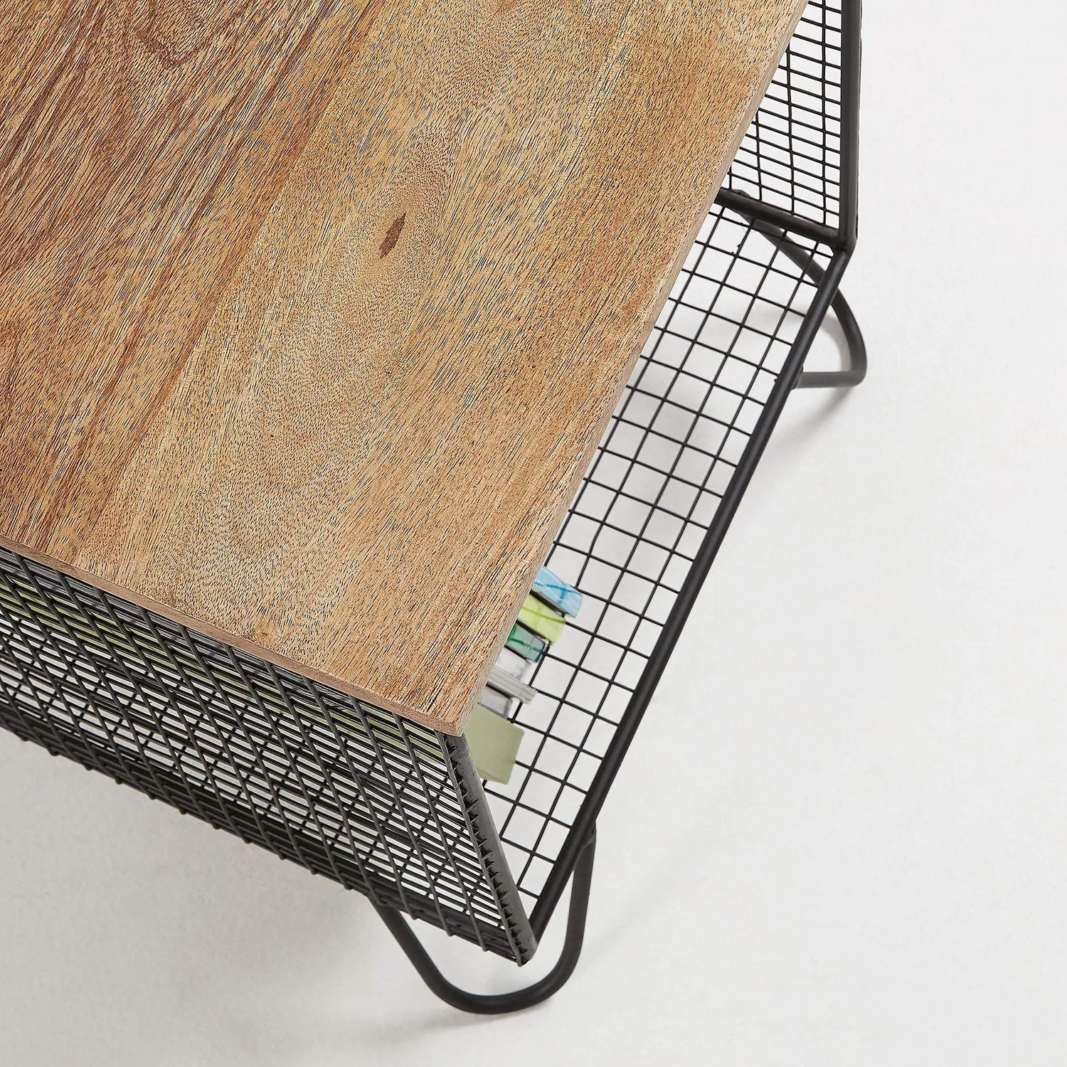 Kave Home Aida Beistelltisch 38x38 cm Mango Schwarz
