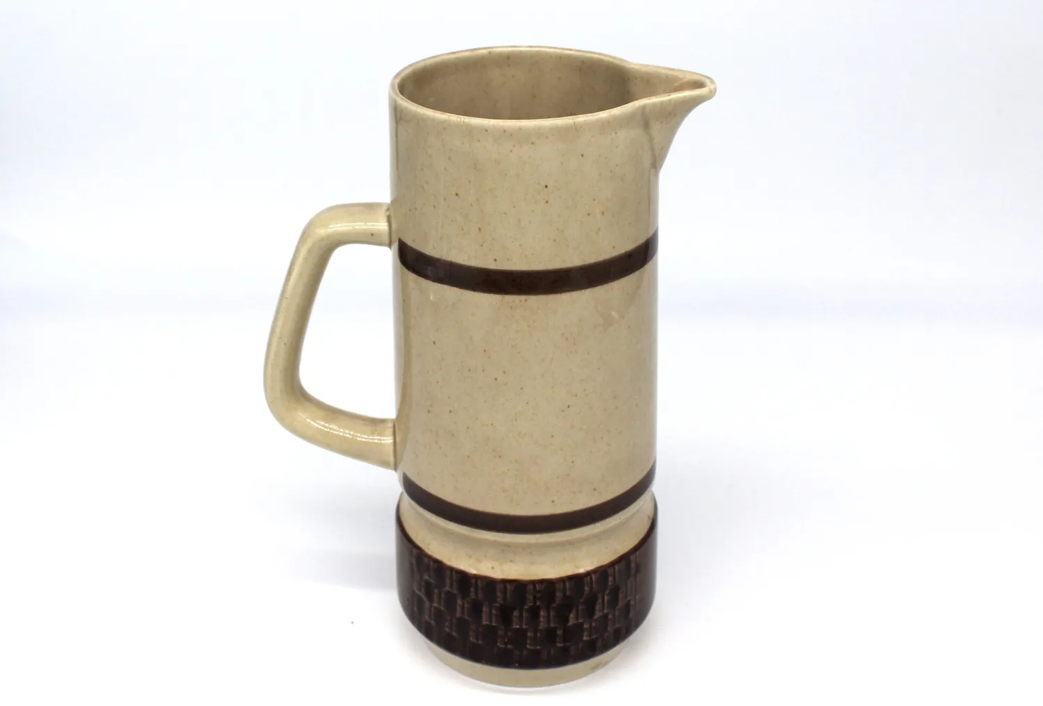 Mon Ami(e) Vintage Kanne Keramik braun-beige 24,5 cm