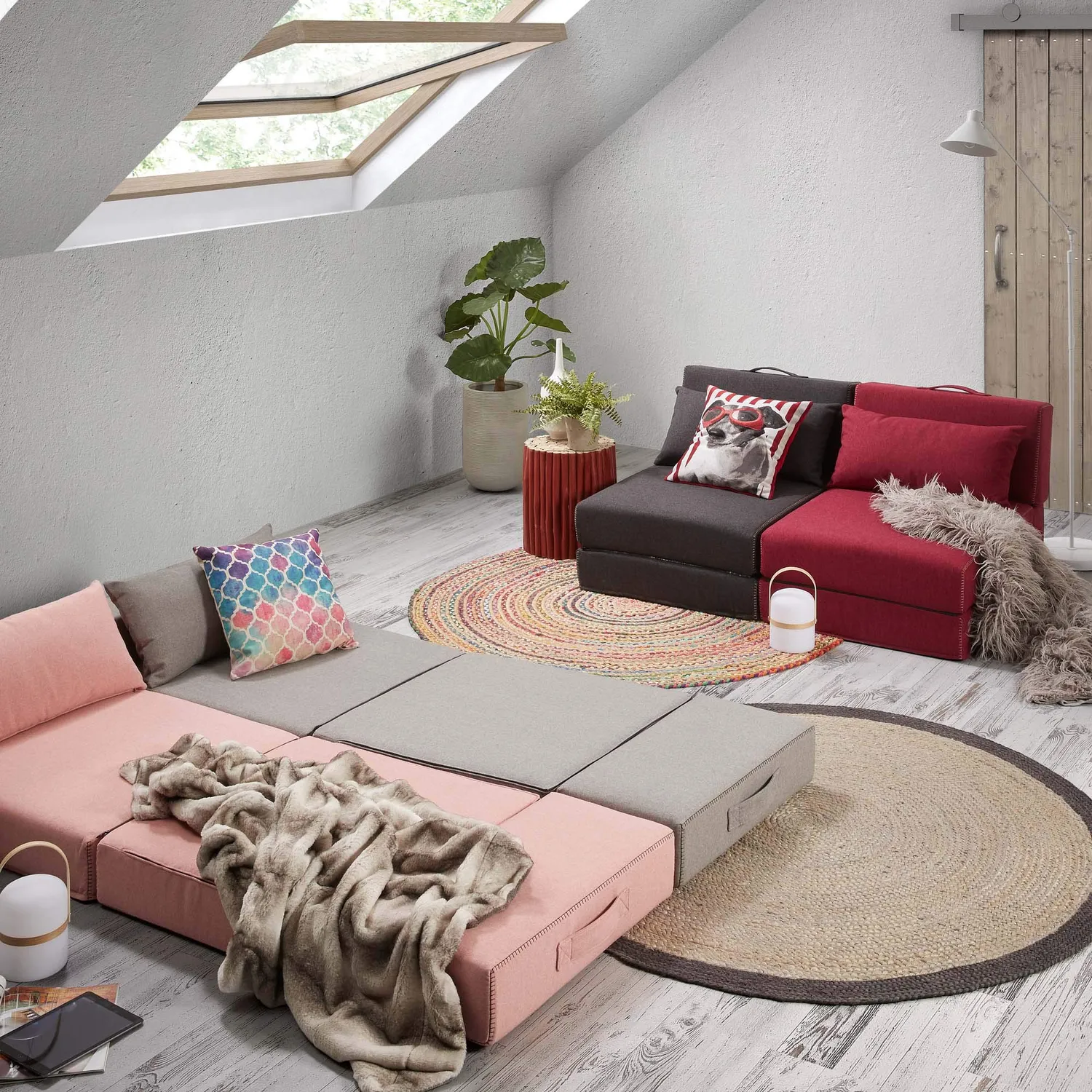 Kave Home Saht Teppich rund 100cm Jute