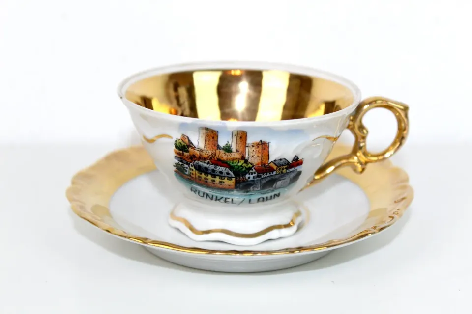 Mon Ami(e) Vintage Moccatasse Runkel an der Lahn handbemalt